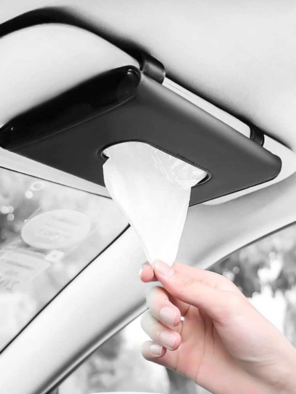 Car Tissue Holder, Sun Visor Napkins Holder, Car Accessories